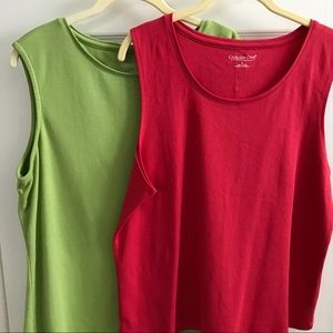 Two Coldwater Creek Sleeveless Tops XL
